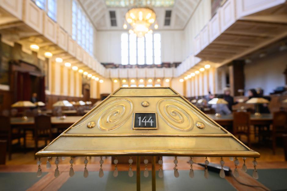 Zagreb: Interijer velike čitaonice u Hrvatskom državnom arhivu