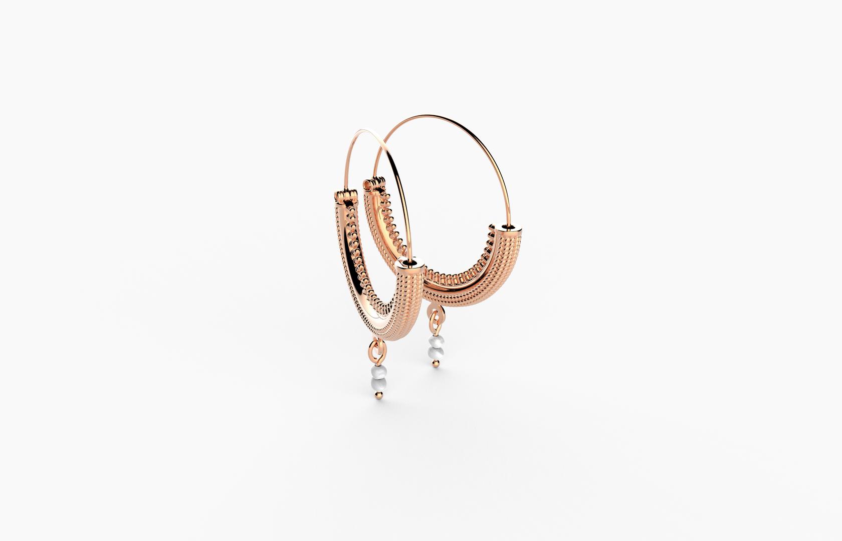 Konavoke ili verižice, srebrne naušnice sa crvenom pozlatom,od 770 kn, zlatarne Zaks