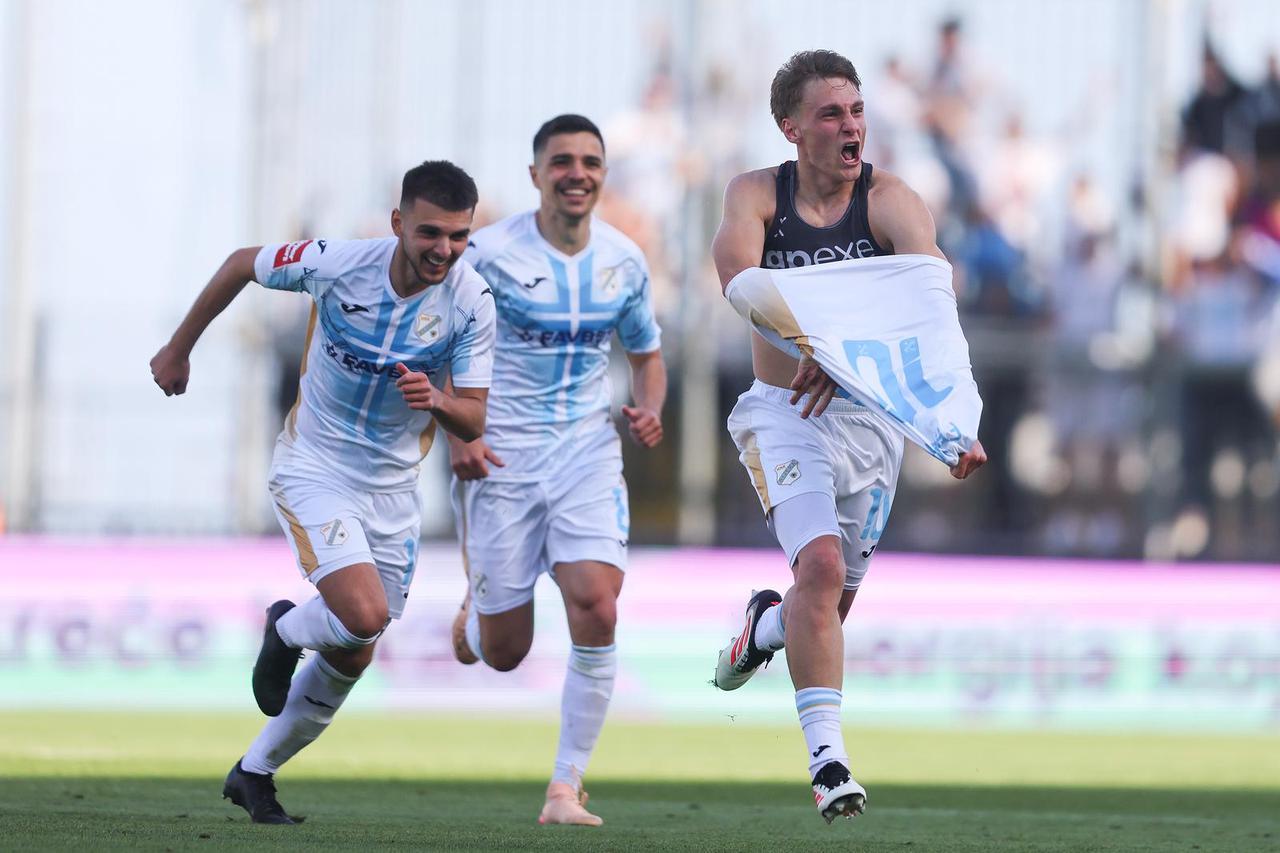 Rijeka: Toni Fruk zabija drugi gol za Rijeku u susretu sa Slaven Belupo