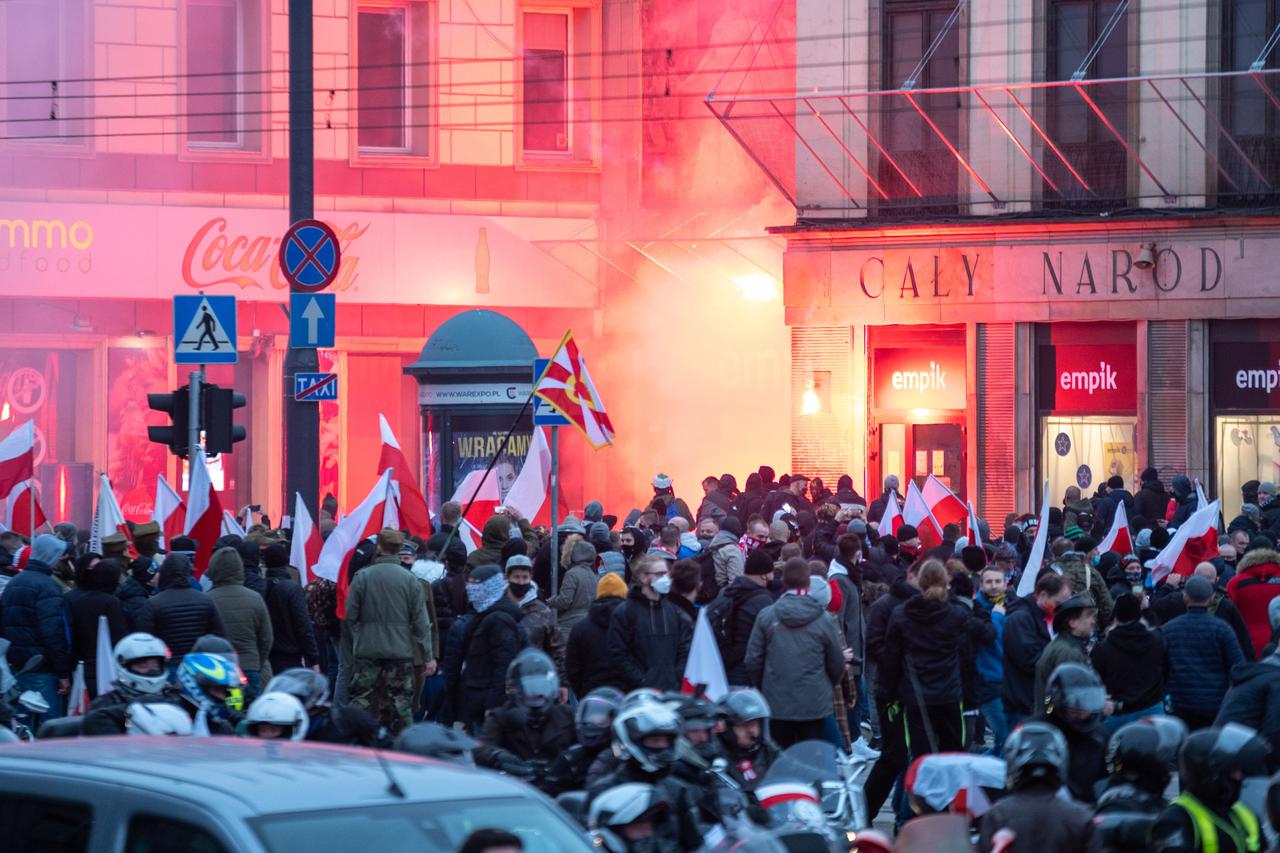POL, Demo, Nationalisten demonstrieren trotz Corona