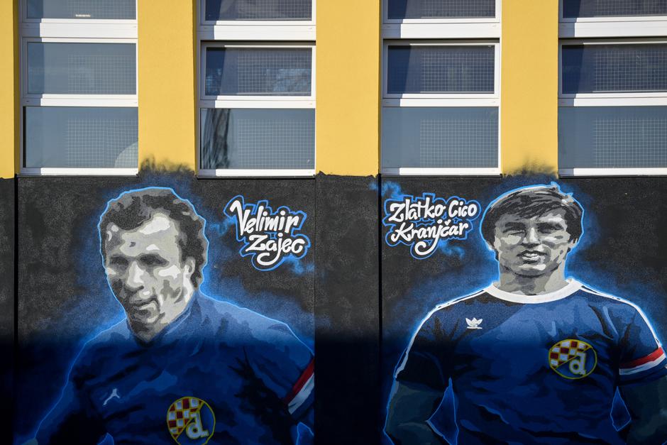Na OŠ u Sesvetama murali posvećeni Dinamovim kapetanima Zajecu i Kranjčaru