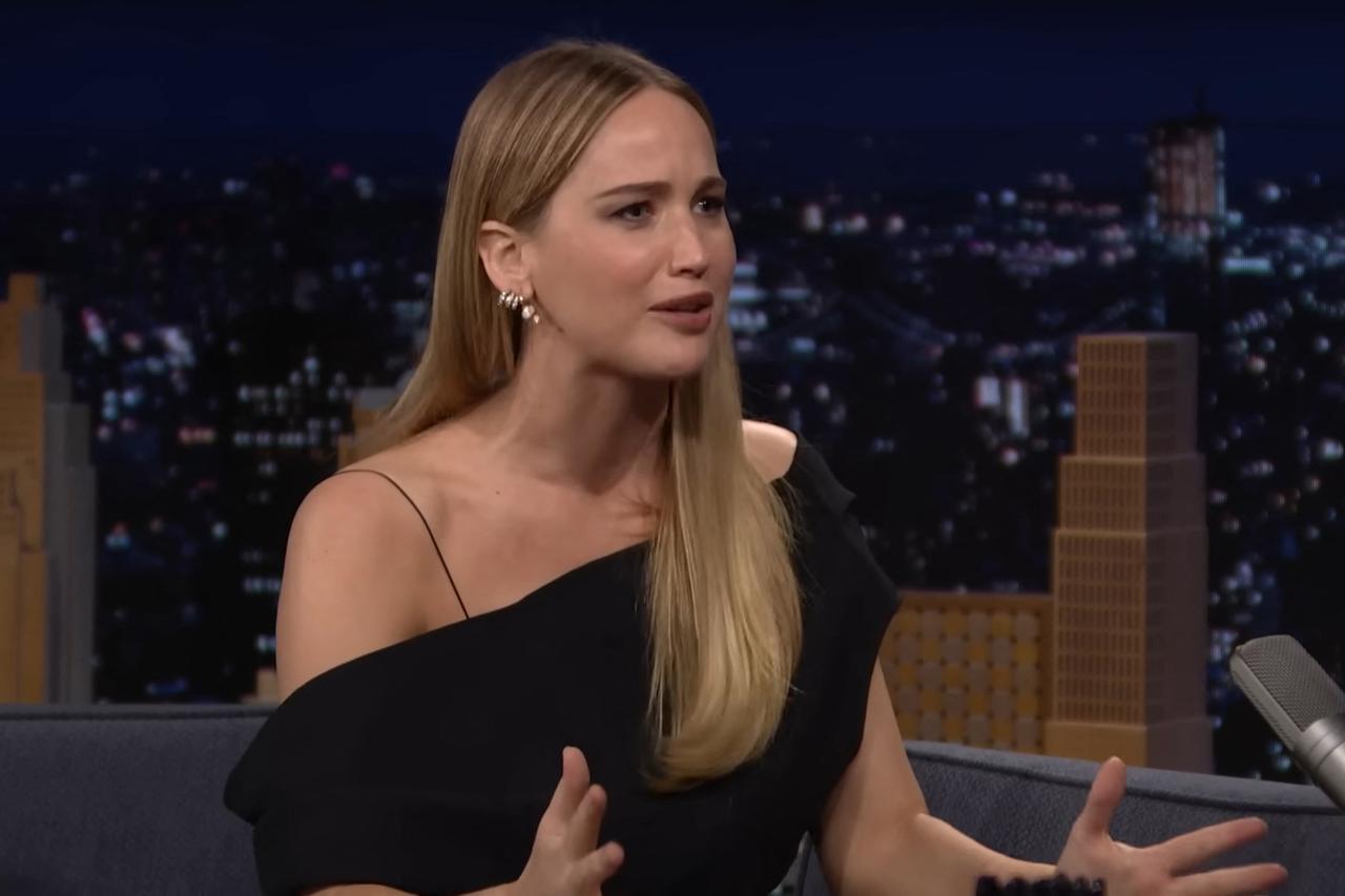 Jennifer Lawrence, invitée de l'émission "The Tonight Show with Jimmy Fallon"
