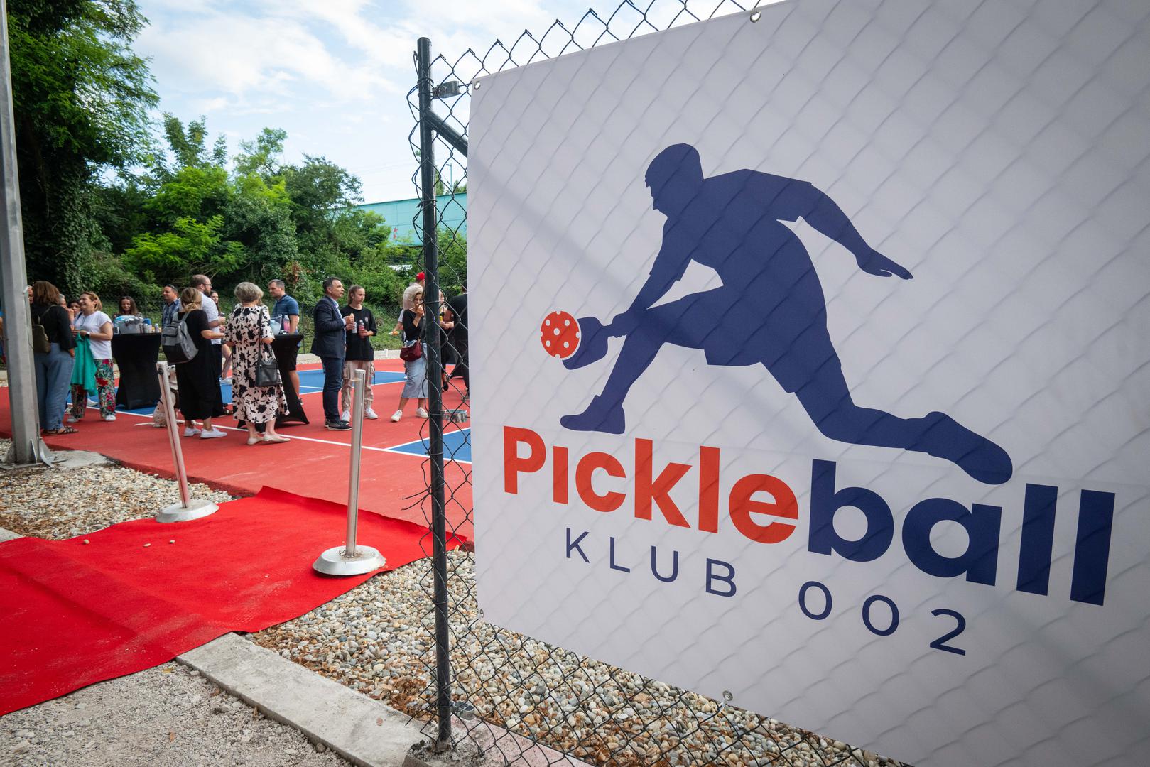 27.06.2024., Zagreb - Sluzbeno otvorenje prvog Pickleball kluba i terena u Zagrebu. Pickleball je kombinacija tenisa, badmintona i stolnog tenisa i hit je u svijetu. Photo: Neva Zganec/PIXSELL