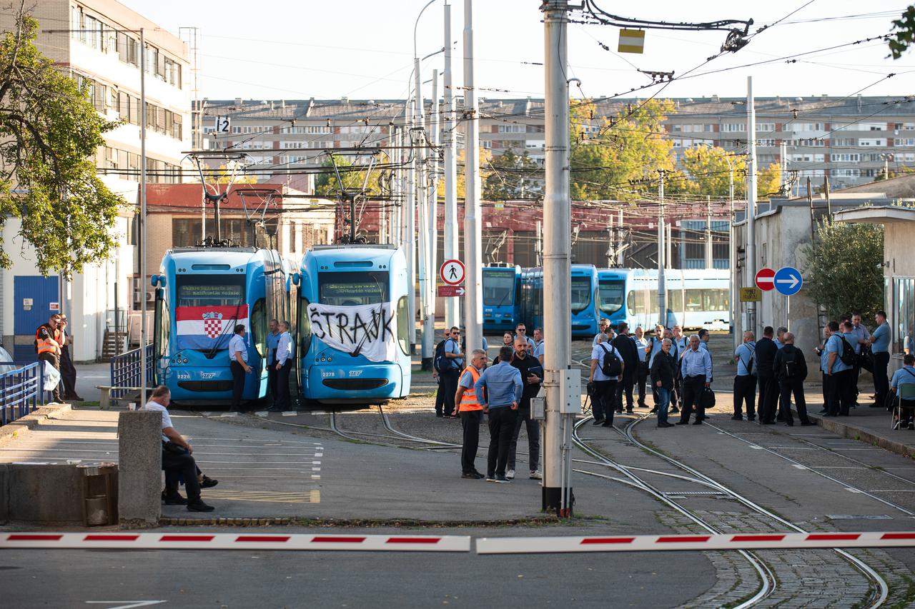 Zagreb: Štrajk ZET-a na Remizi