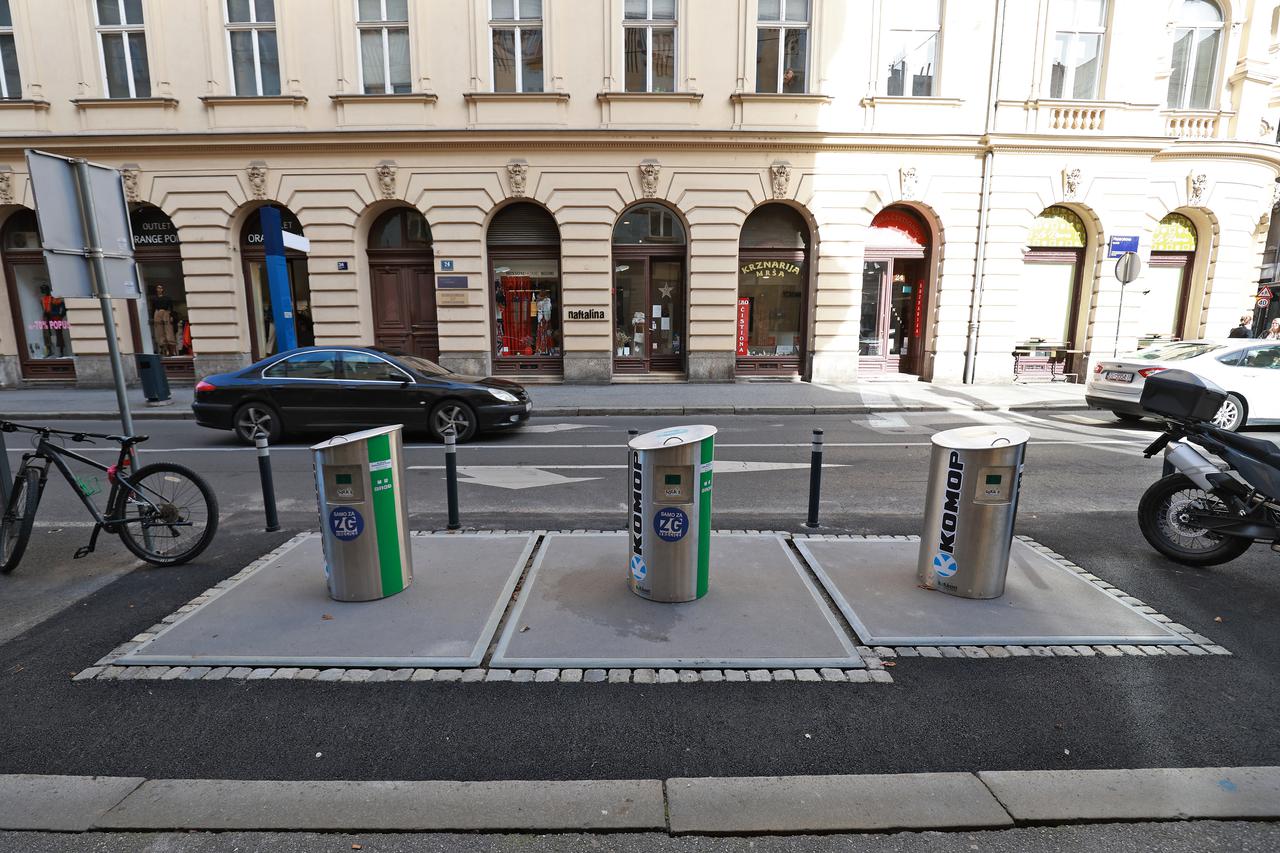 Zagreb: Podzemni spremnici u Masarykovoj koji se otvaraju pomoću kartice