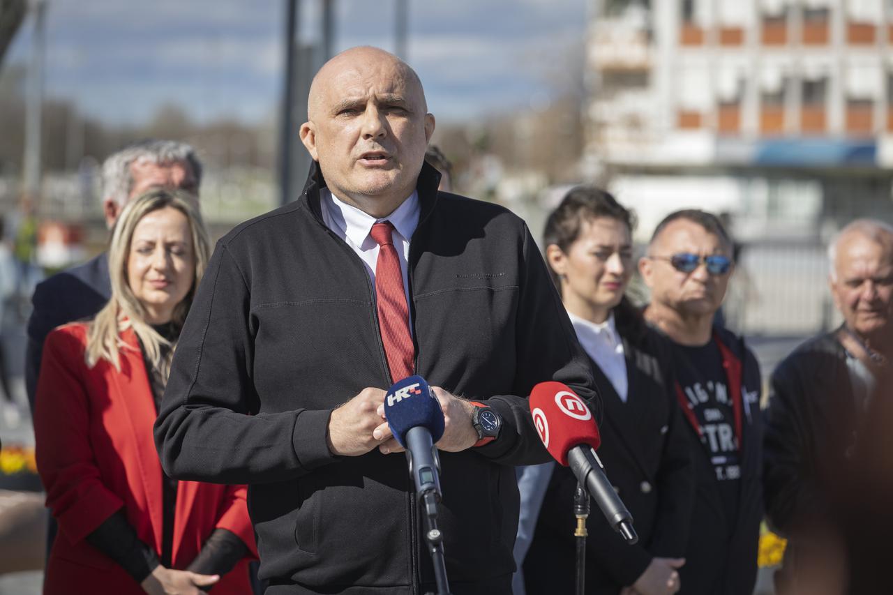 Predstavljanje Krune Raguža, kandidata SDP-a za gradonačelnika Vukovara