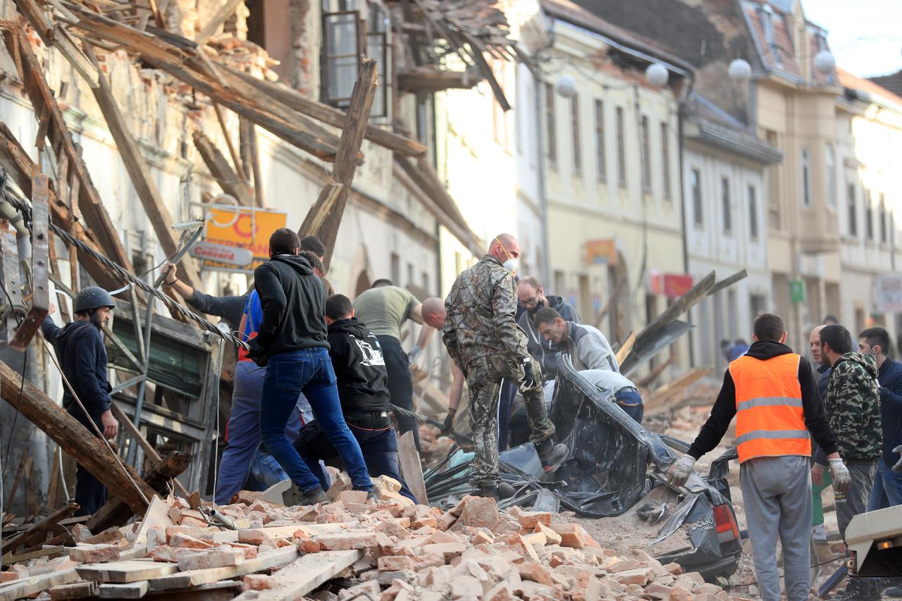 Posljedice razornog potresa u Petrinji i okolici