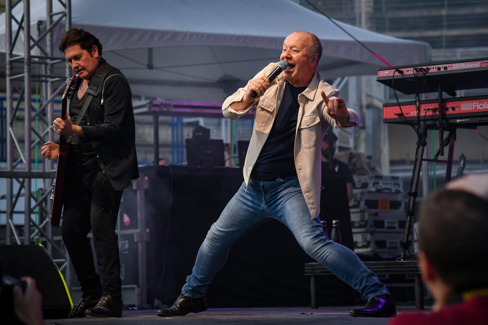 30.06.2022., Zagreb - Grupa Simple Minds nastupila na Salati. Jim Kerr Photo: Josip Regovic/PIXSELL
