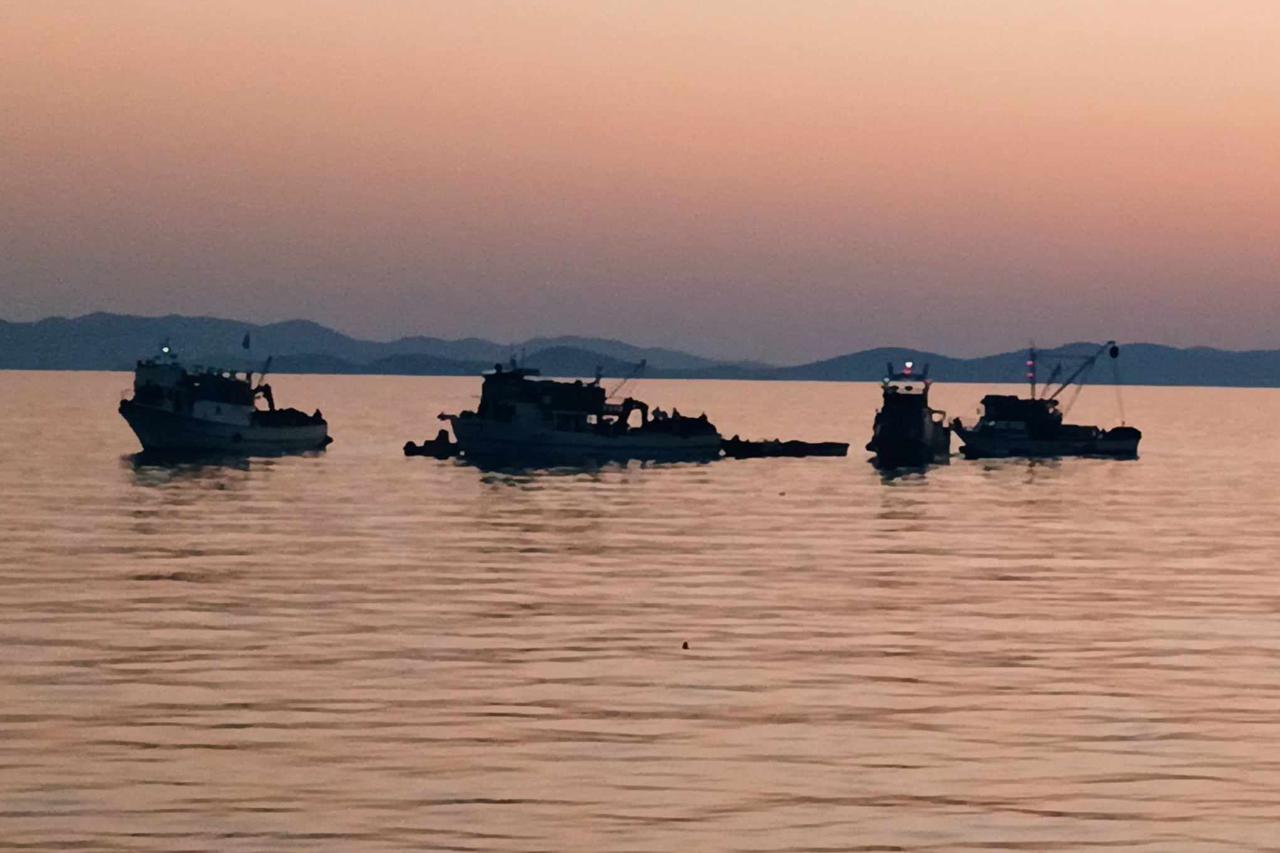 Sudar jahte i brodice kod Murtera