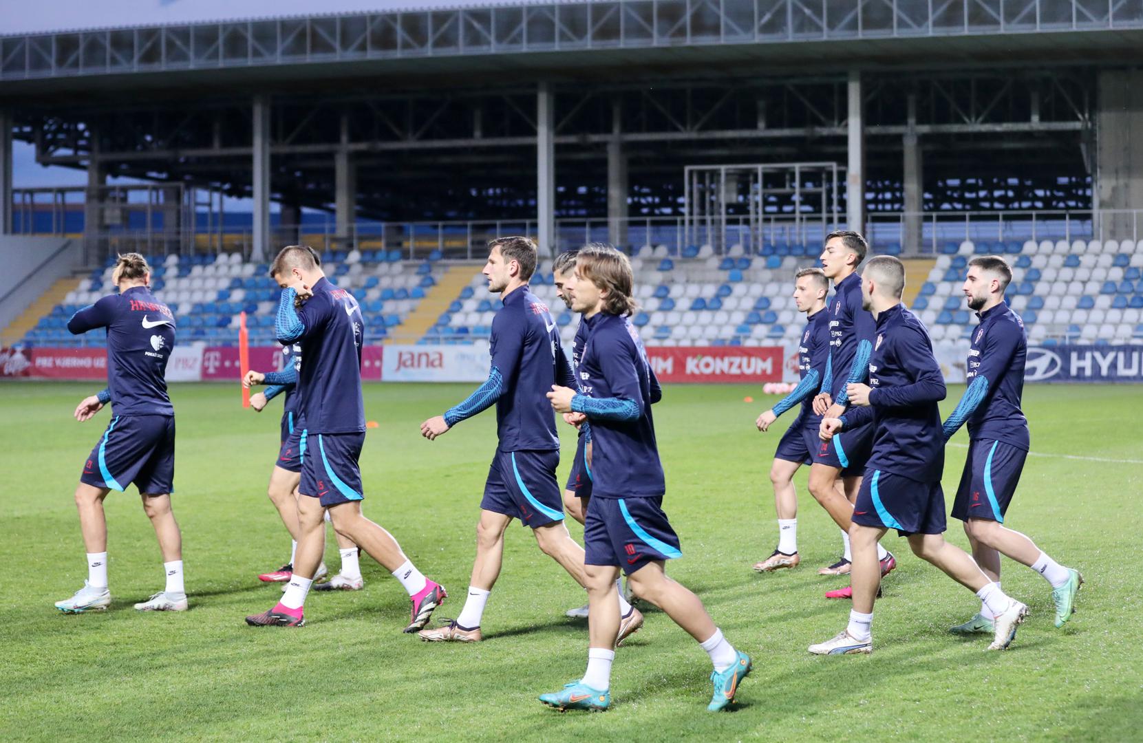 21.03.2023., Split - Na stadionu Hrvatski vitezovi odrzan je trening hrvatske nogometne reprezentacije uoci utakmice kvalifikacija za EURO 2024. koju igraju protiv Walesa. Photo: Ivo Cagalj/PIXSELL