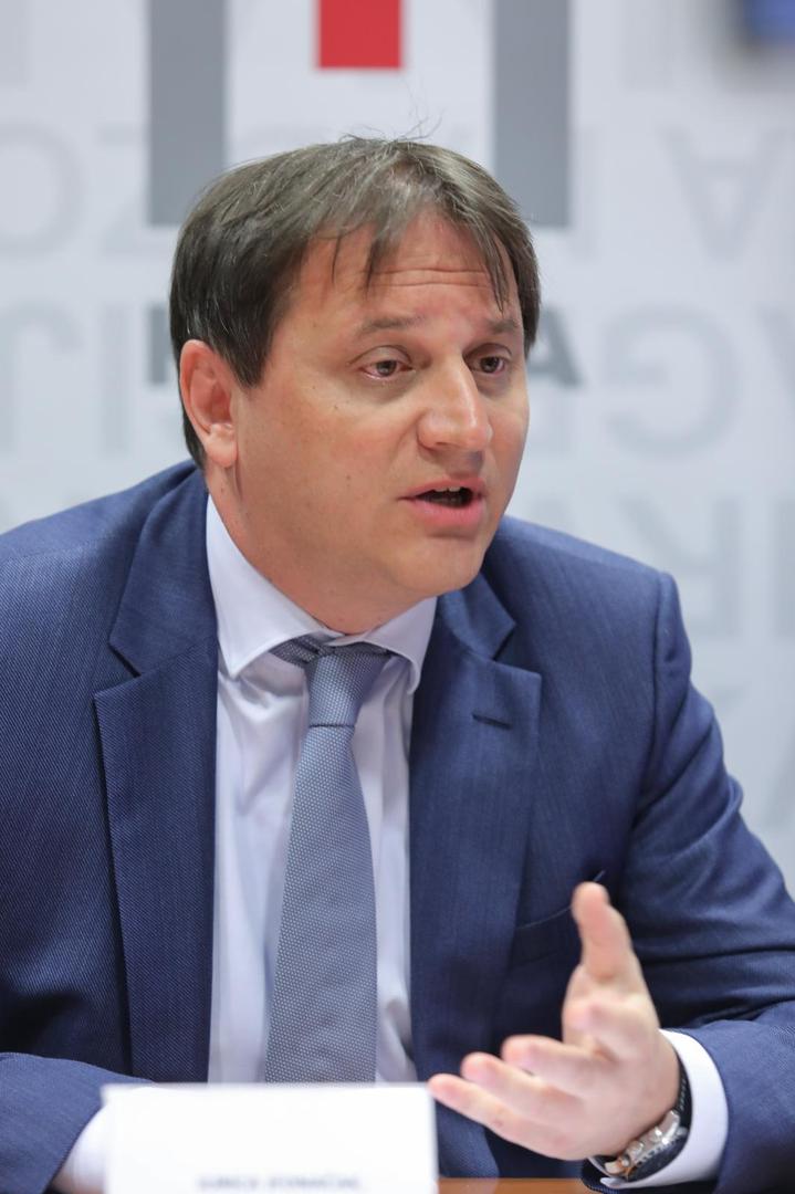 15.06.2020., Zagreb - Hrvatska agencija za nadzor financijskih usluga (Hanfa) predstavila je edukativni portal. Zamjenik predsjednika Jurica Jednacak. Photo: Tomislav Miletic/PIXSELL