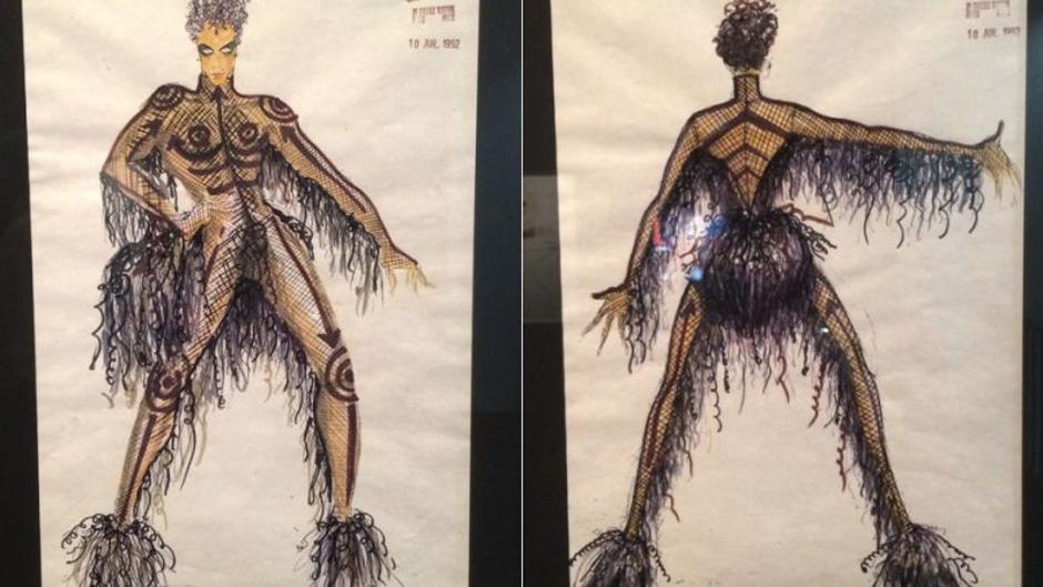 Skica kostima predviđenog za ulogu Princea u Petom elementu