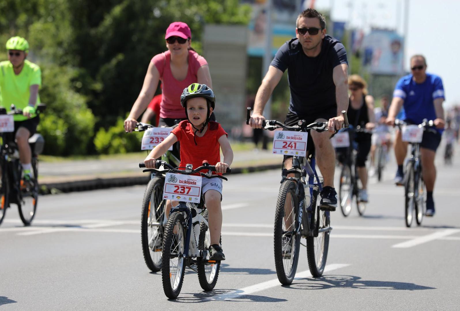 12.06.2021., Zagreb - Tradicionalna 39. Vecernjakova biciklijada na Bundeku.Photo: Jurica Galoic/PIXSELL