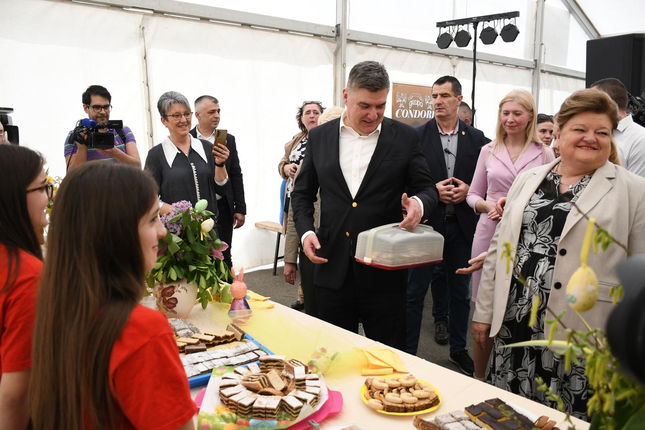 Gradec: Predsjednik Republike Zoran Milanović na manifestaciji Uskrsni običaji gradečkoga kraja