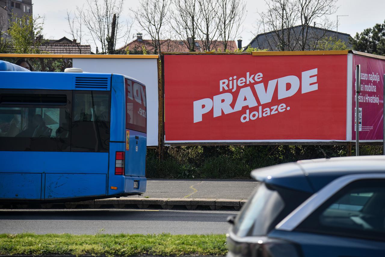 Plakat Rijeke pravde dolaze u Zagrebu 