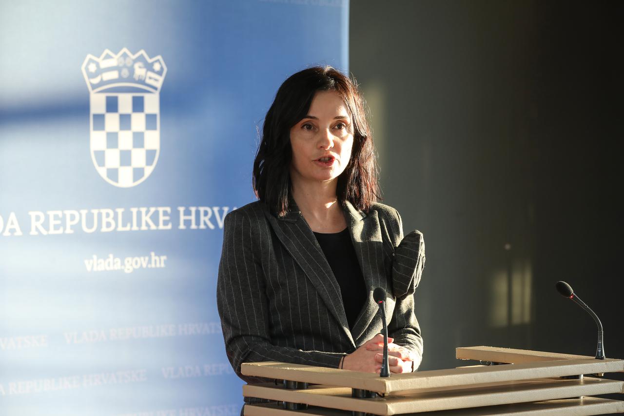 Zagreb: Ministrica Marija Vučković dala je izjavu nakon sjednice Vlade 
