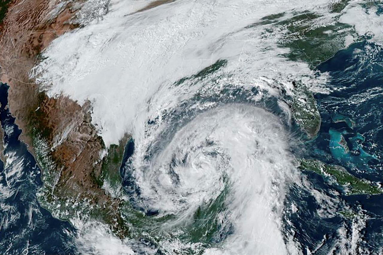 FILE PHOTO: Satellite image of Tropical Storm Zeta