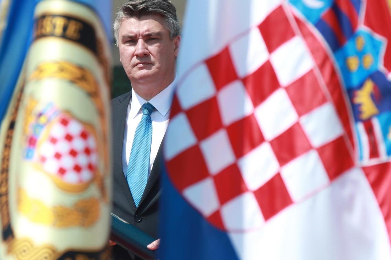 Svečana promocija polaznika vojnih škola HVU-a, nazočio i predsjednik Milanović