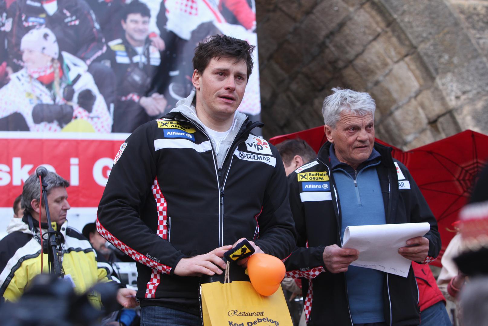 21.03.2011. Zagreb - rGracani, svecani docek svjetskog prvaka u skijanju Ivice Kostelica i skijaske ekipe od Gracanaca.Ante KostelicrPhoto: Robert Anic/PIXSELL