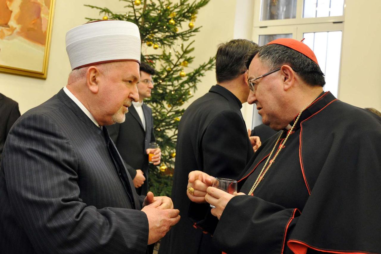 Sarajevo: Prijam za Boži? kod uzoritog kardinala Vinka Pulji?a 
