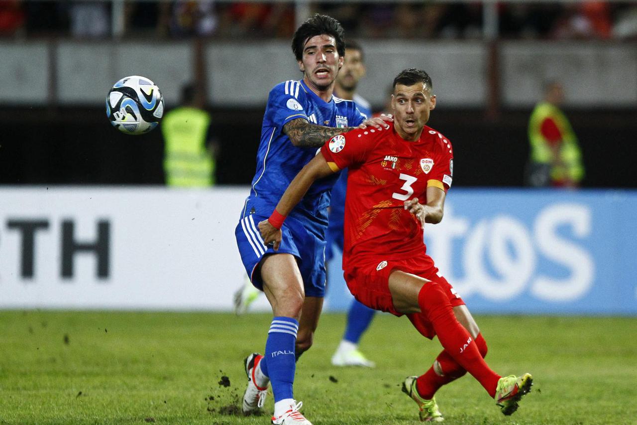 Euro 2024 Qualifier - Group C - North Macedonia v Italy
