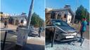 VIDEO Automobilom se silovito zabio u tramvajsku stanicu na 