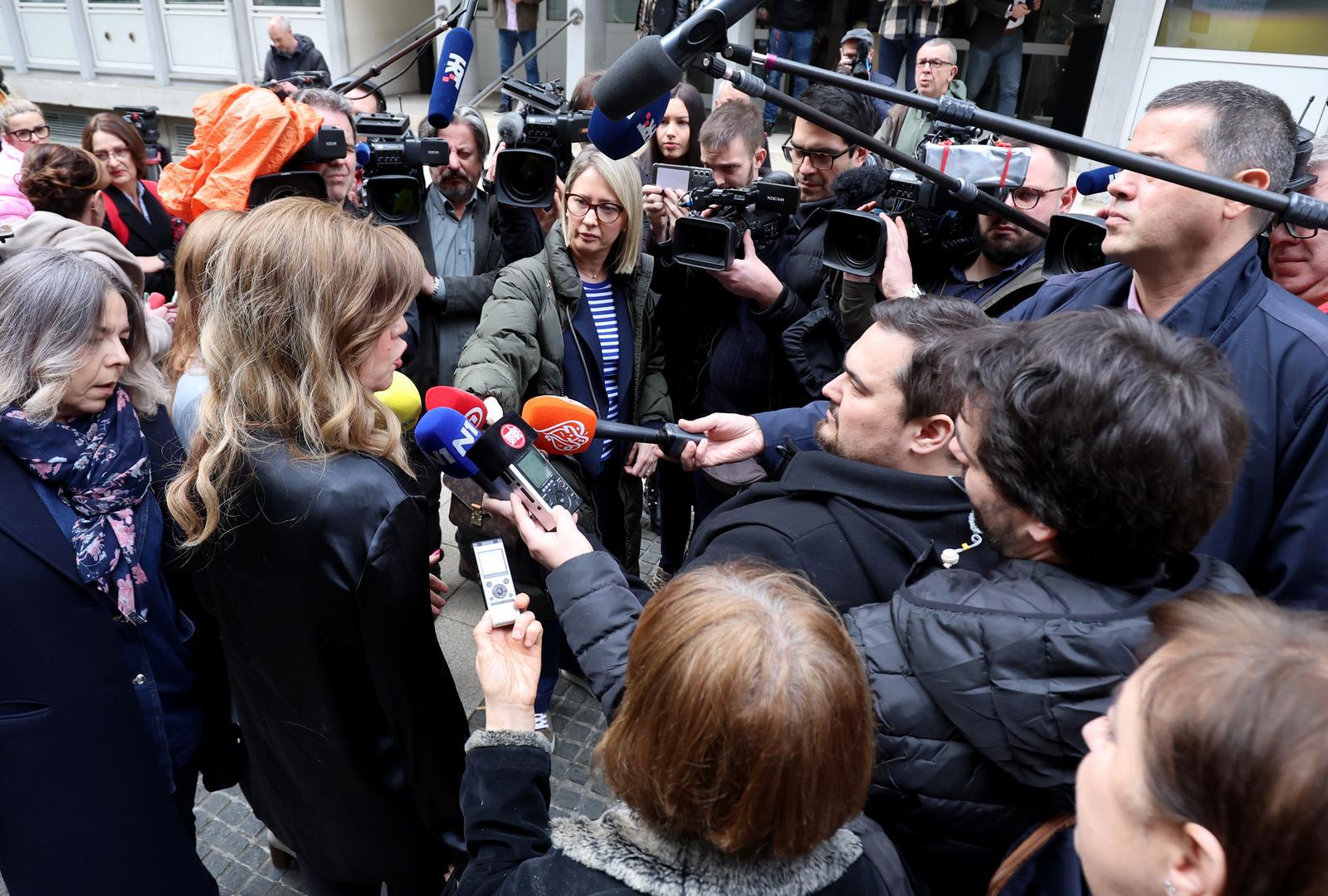 16.03.2024., Zagreb - Clanovi SDP-a obratili se medijima uoči sjednice Glavnog odbora SDP-a Photo: Sanjin Strukic/PIXSELL