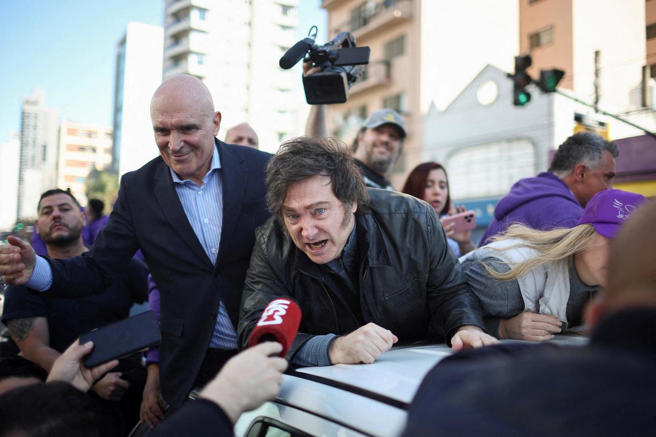 La Libertad Avanza party rally ahead of legislative elections, in Buenos Aires