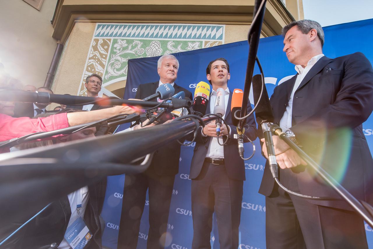 Sebastian Kurz i Angela Merkel