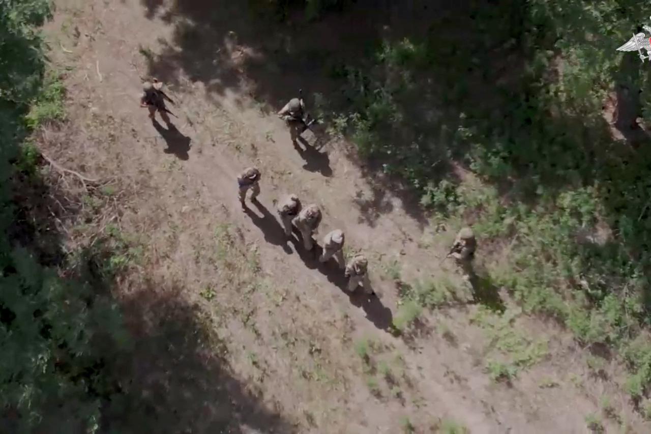 Russian Defence Ministry releases video of captured Ukrainian soldiers in Kursk region