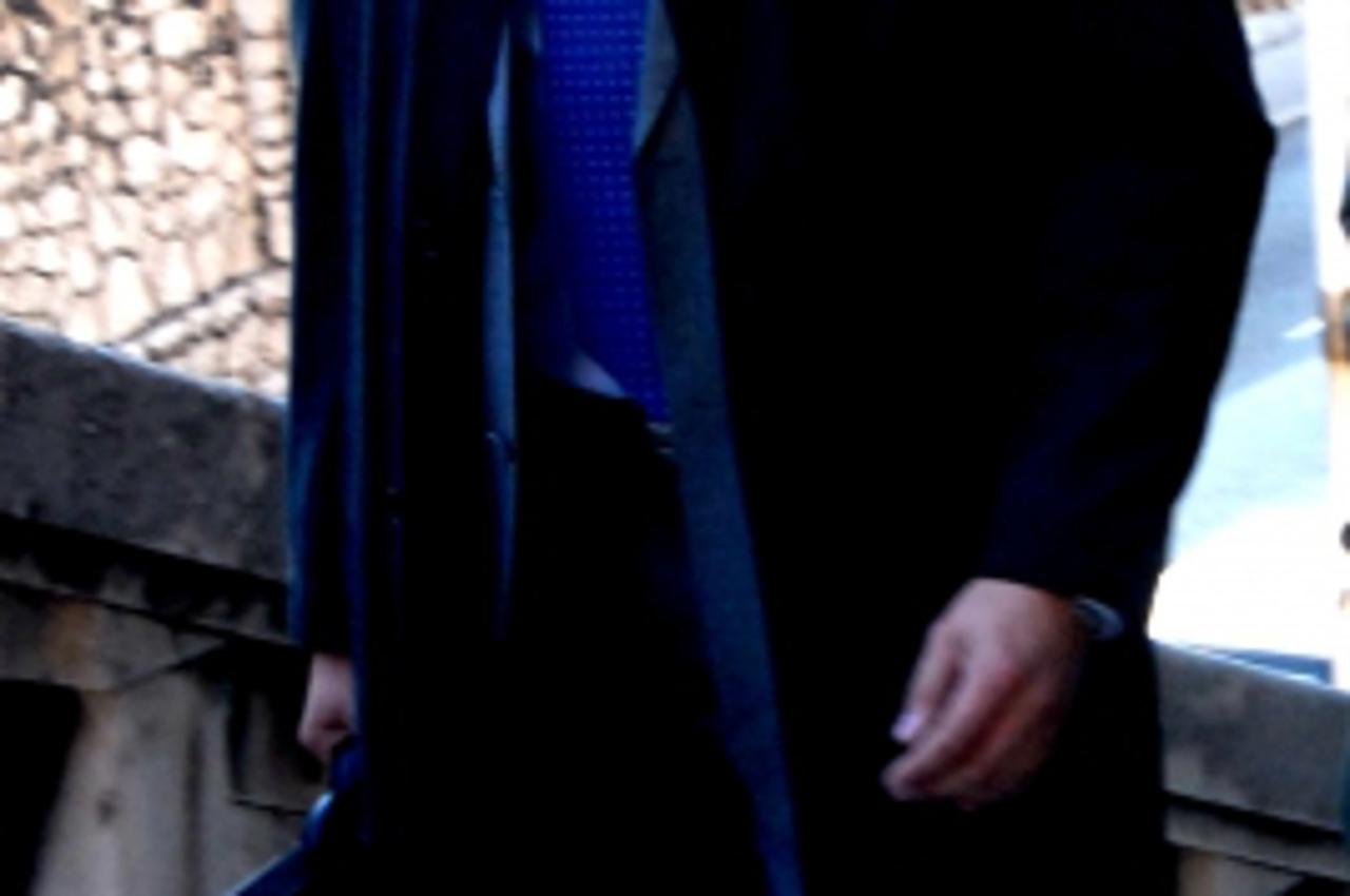 '191009 BRIJEKA CRNA DOMINISTAR BIH DOLAZI NA POCETAK SUDJENJE U RIJEKU NA FOTKI JE VJEKOSLAV VUKOVIC'