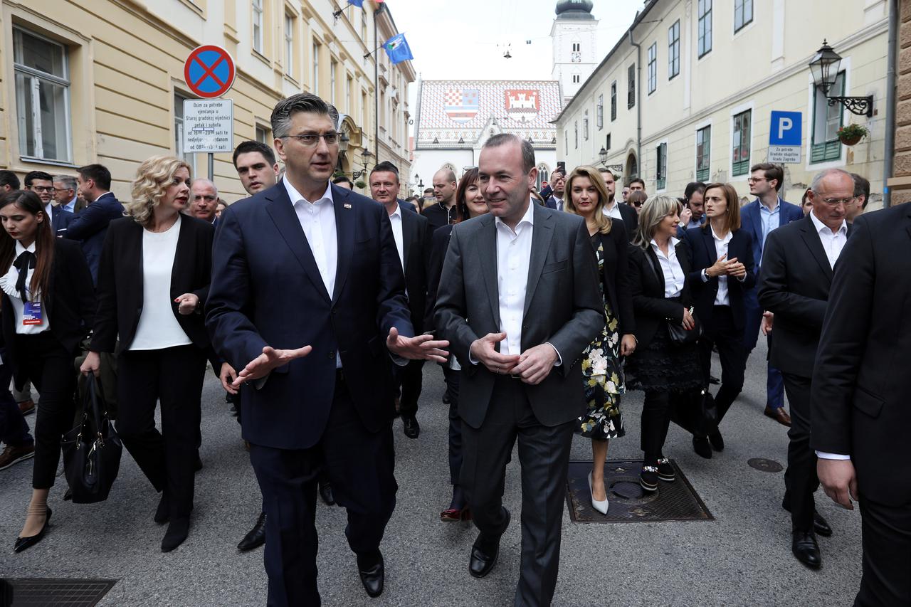 Andrej Plenković i Manfred Weber u Zagrebu
