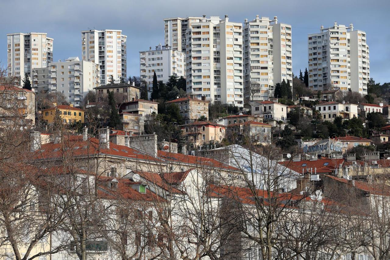Rijeka: Pogled na gradsko naselje Kozala