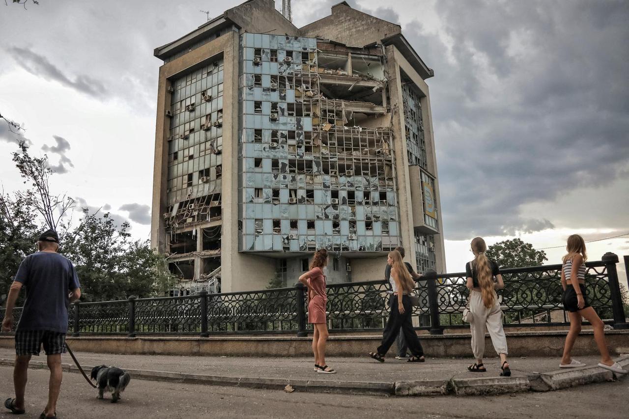 FILE PHOTO: Aftermath of a Russian drone attack in Izmail
