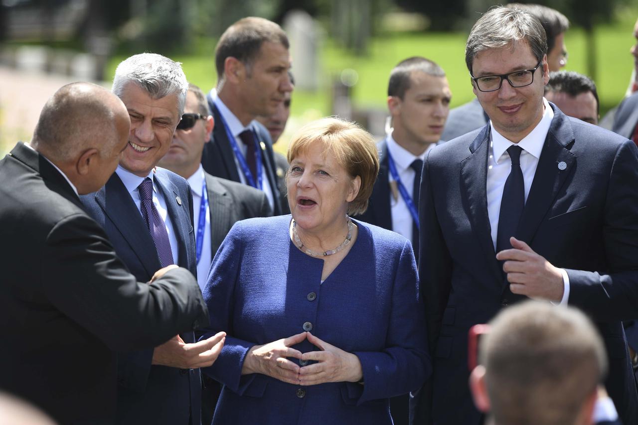 Merkel, Vučić i Thaci