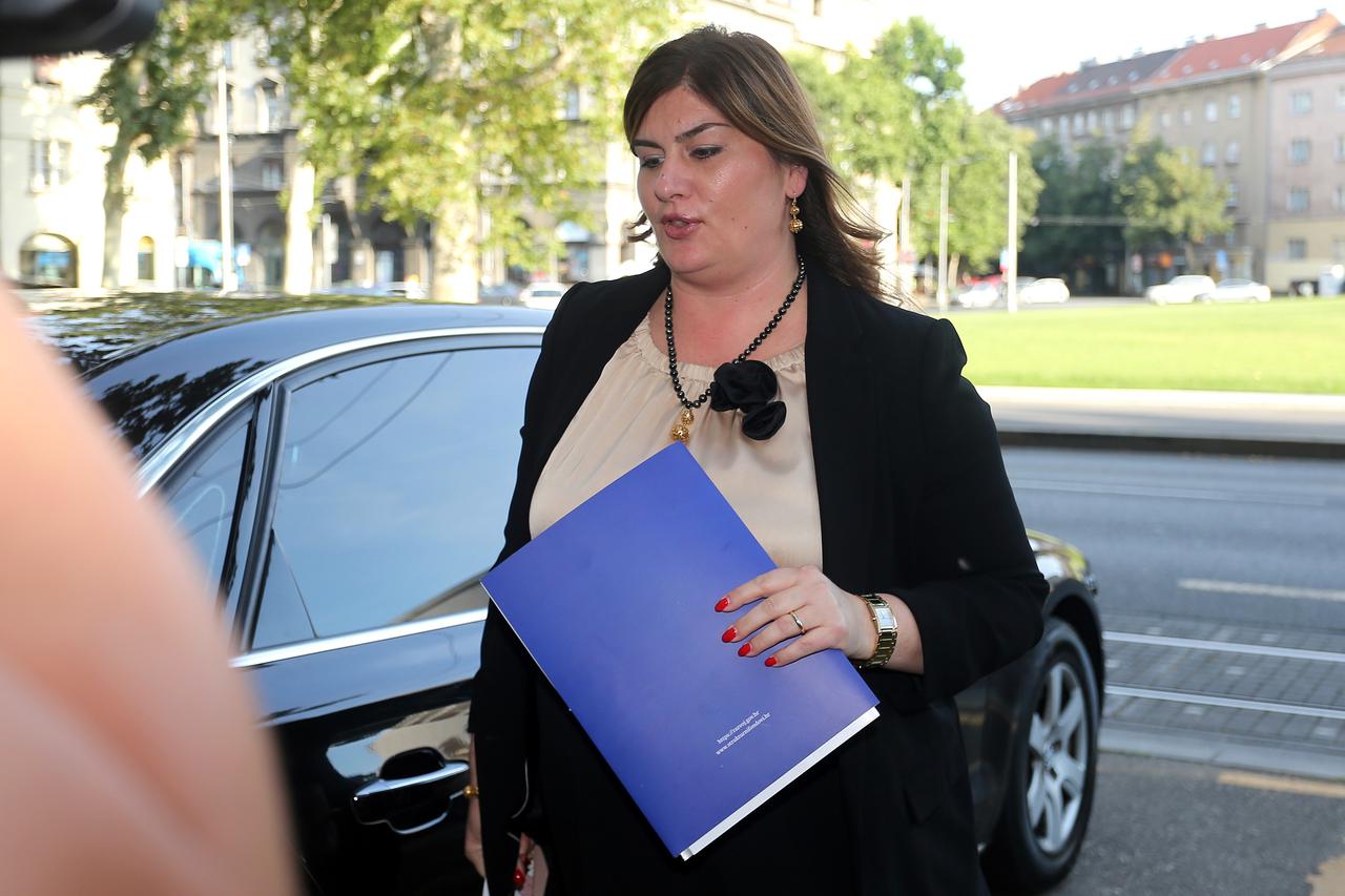 Zagreb: Gabrijela Žalac došla na sud zbog sklapanja nagodbe s USKOK-om
