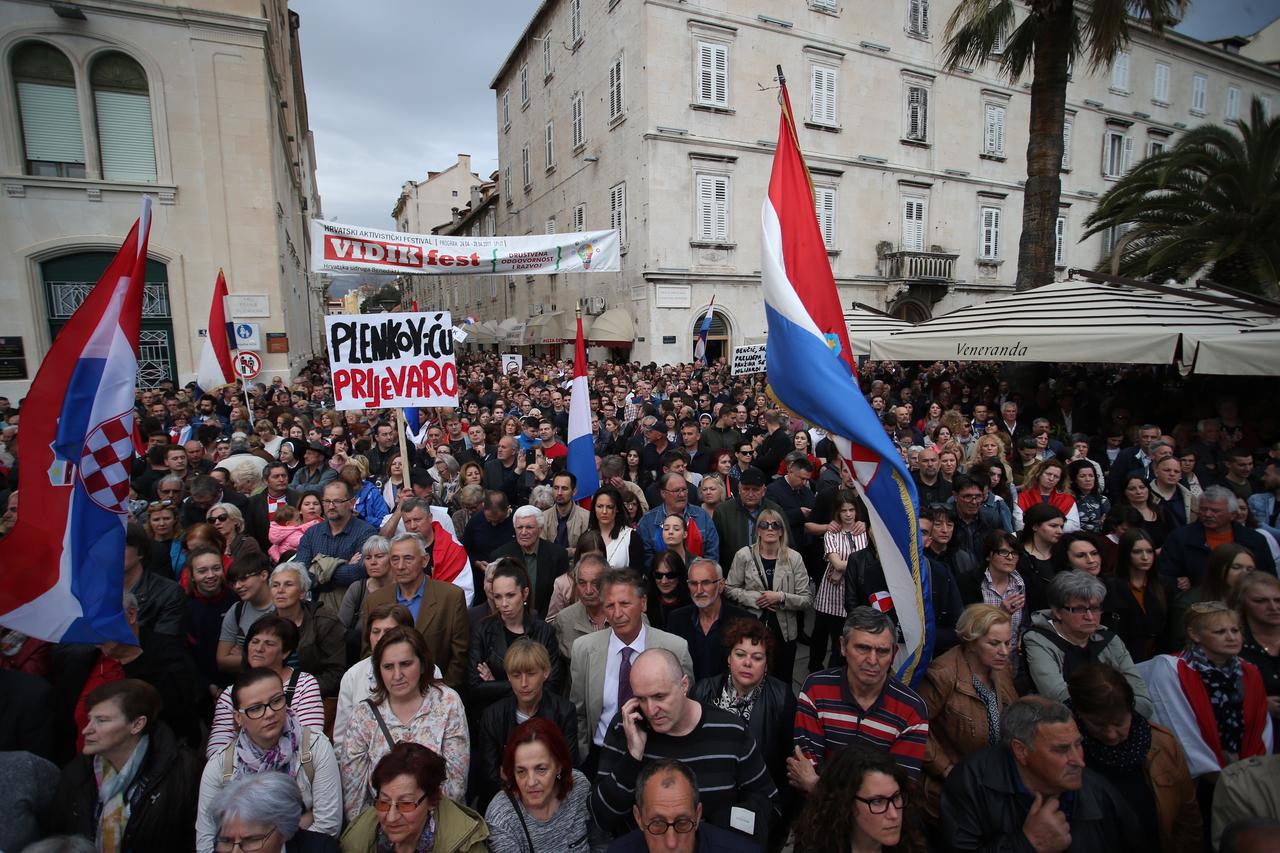 Split - prosvjed protiv konvencije