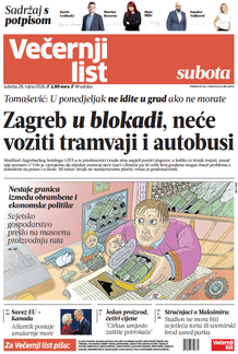 Večernji list naslovnica