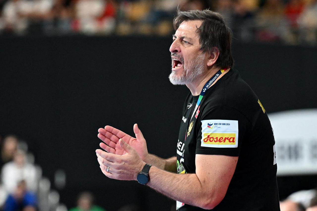 EHF 2024 Men's European Handball Championship - Preliminary Round - Group C - Serbia v Montenegro