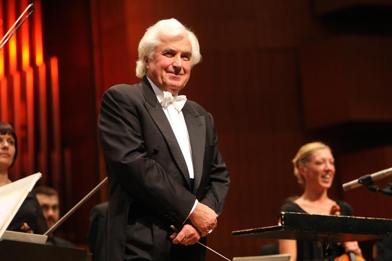 27.09.2012., Lisinski, Zagreb - Svecano otvorenje nove sezone Zagrebacke filharmonije. Dirigent Dmitrij Kitajenko i violoncelistica Monika Leskovar. Photo: Slavko Midzor/PIXSELL