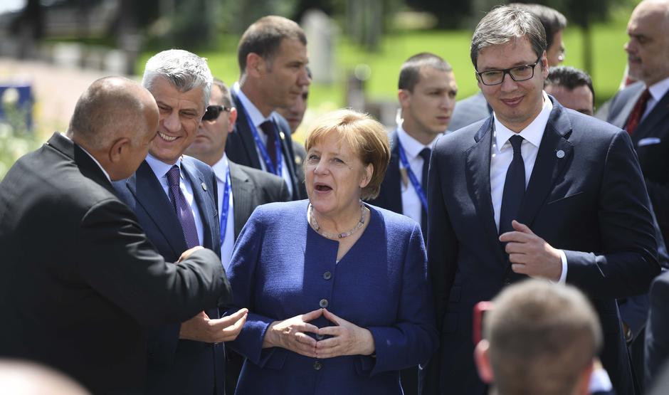 Merkel, Vučić i Thaci