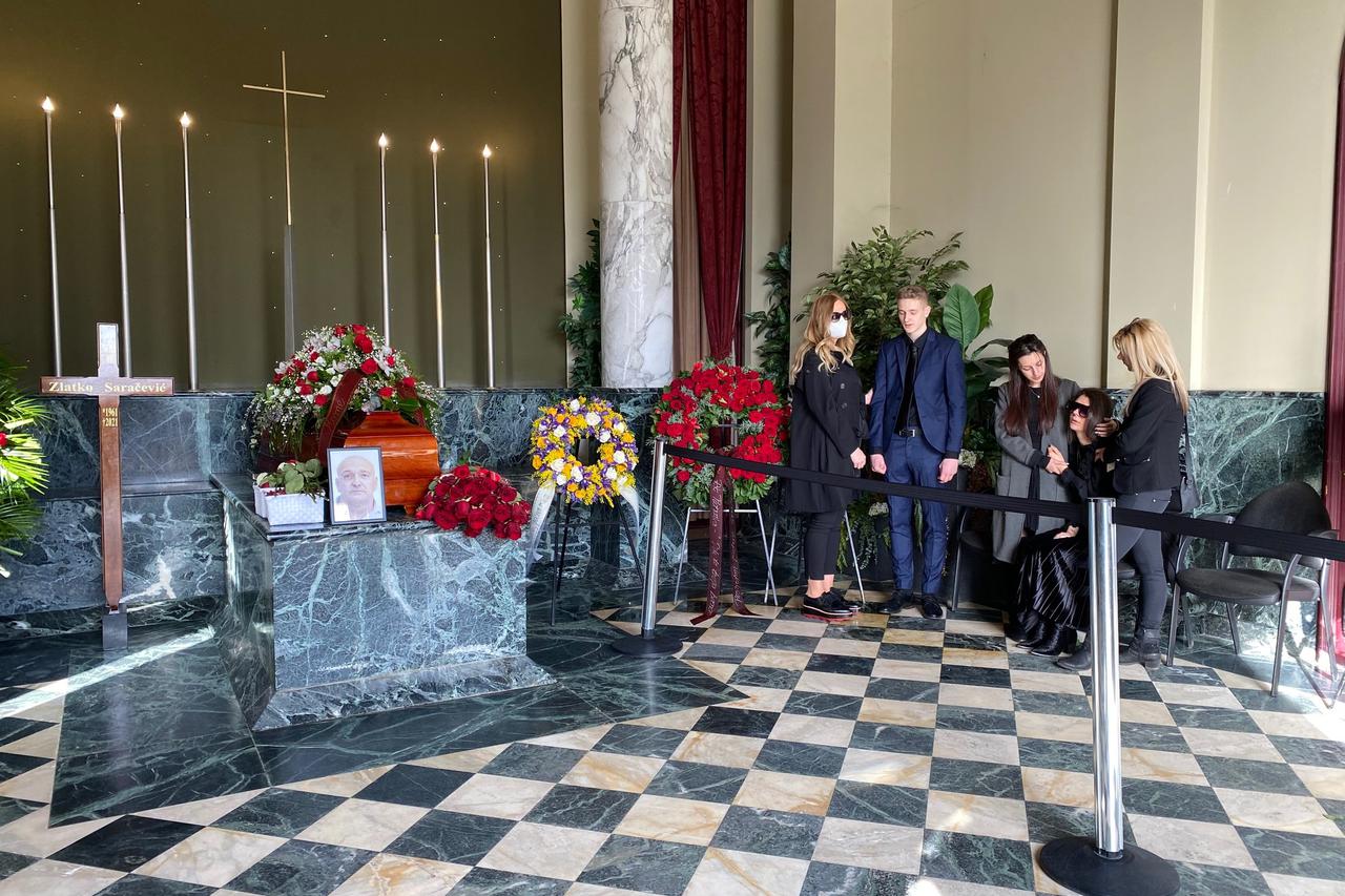 Zagreb: Sprovod rukometnog trenera Zlatka Saračevića na groblju Mirogoj