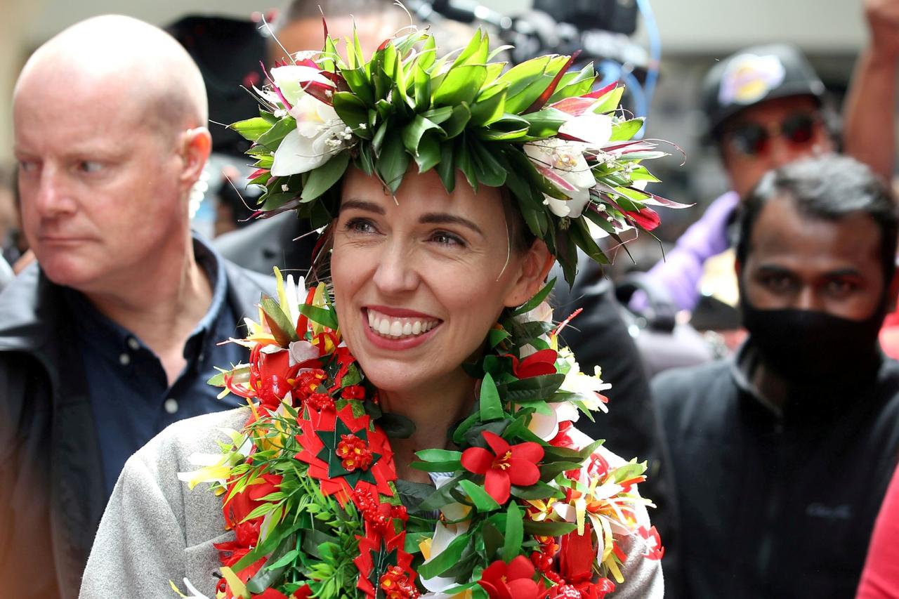 FILE PHOTO: FILE PHOTO: New Zealand Prime Minister Ardern greets supporters in Auckland