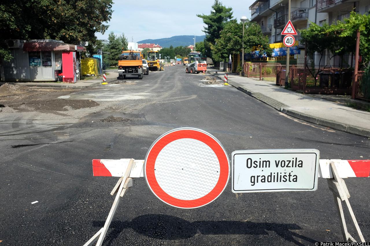 Zagreb: Izgradnja kružnog toka na raskrižju Ulice Klin i Ulice Vinka Žganeca