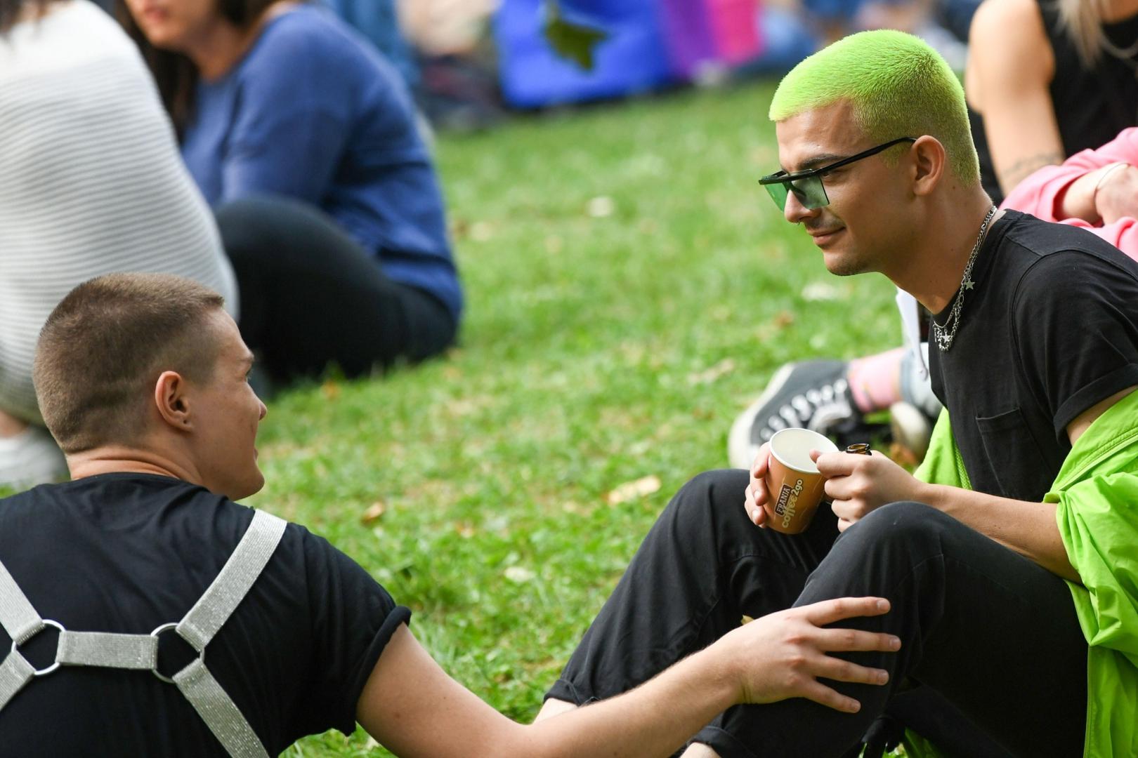 19.09.2020., Zagreb - 19. Povorka ponosa LGBTIQ osoba i obitelji Zagreb Pride 2020 pod sloganom "Sloboda unutar i izvan cetiri zida". Povorka je po prvi puta krenula s Trga svetog Marka. Photo: Josip Regovic/PIXSELL