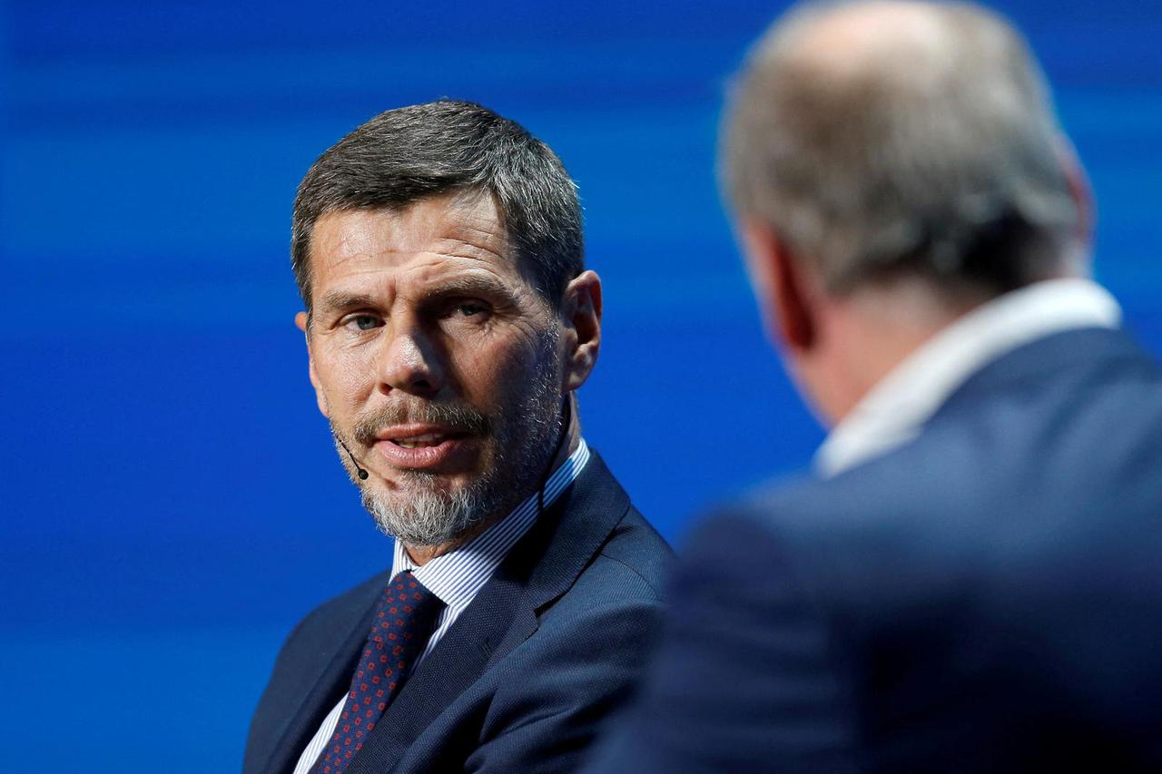 FILE PHOTO: Zvonimir Boban, Fifa Deputy Secretary General, gestures during the Dubai International Sports Conference in Dubai