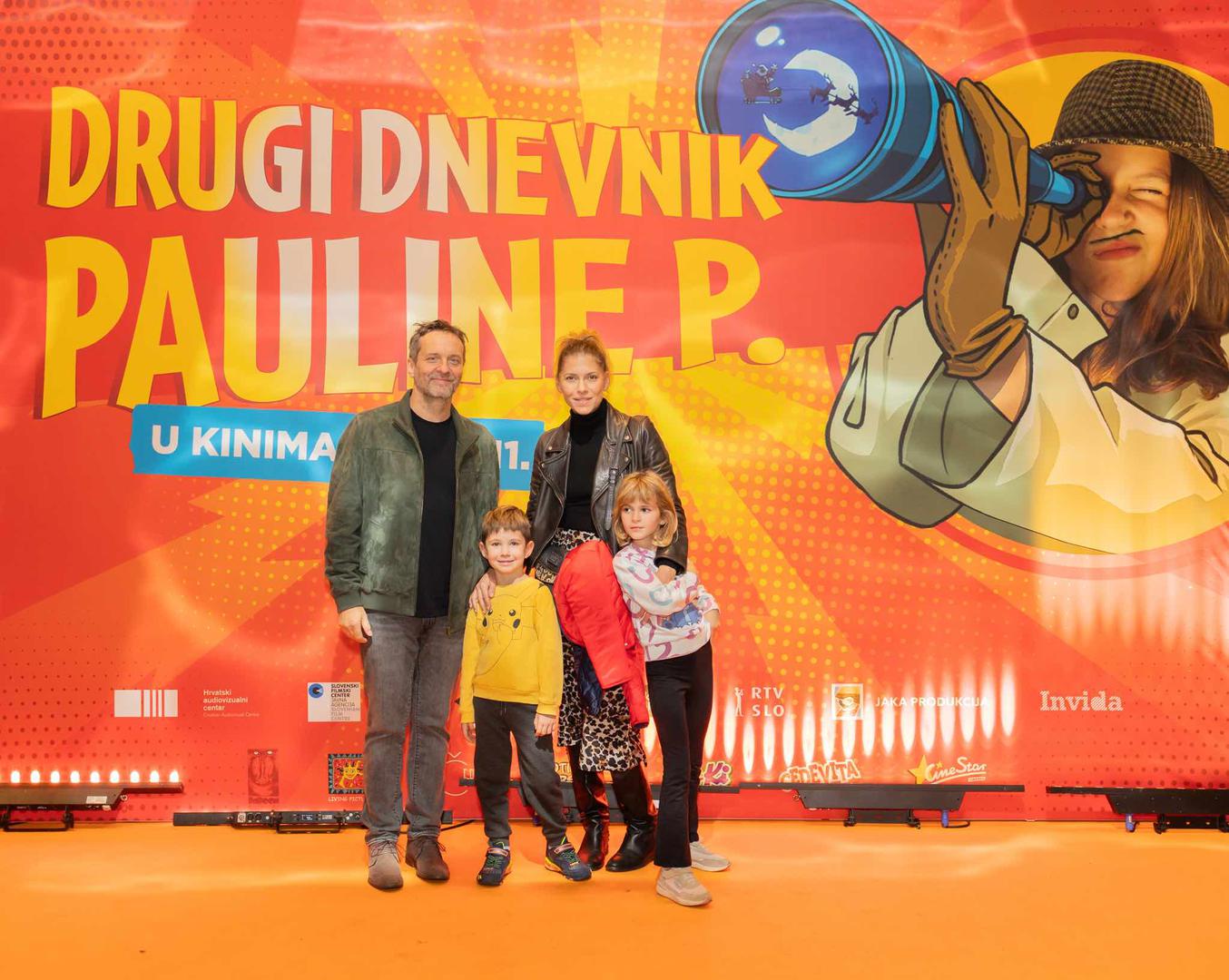 Jelena Perčin s djecom i njen partner Ante Gelo