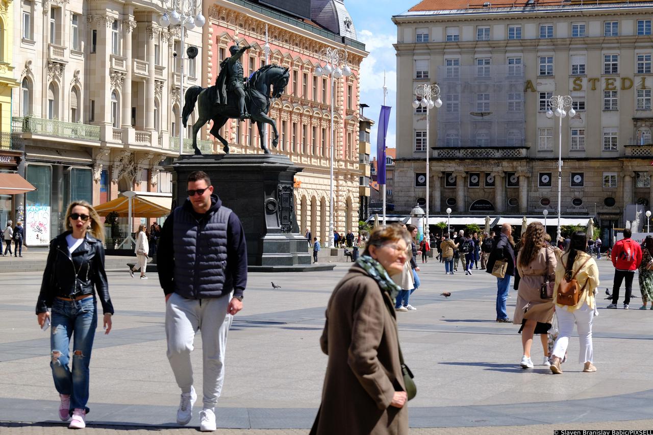 Zagreb: Sunčana nedjelja u centru grada