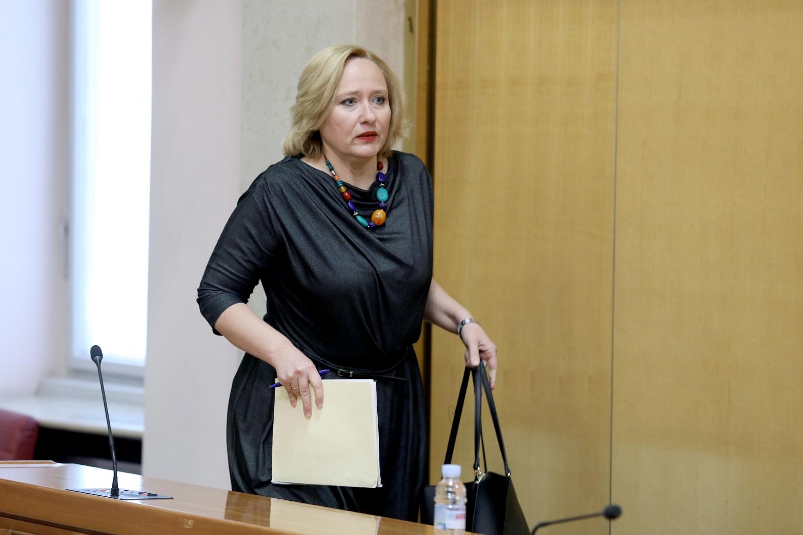 08.05.2020., Zagreb - Sabor je 16. sjednicu nastavio raspravom o izvjescu o radu pucke pravobraniteljice. Lora VidovicPhoto: Patrik Macek/PIXSELL