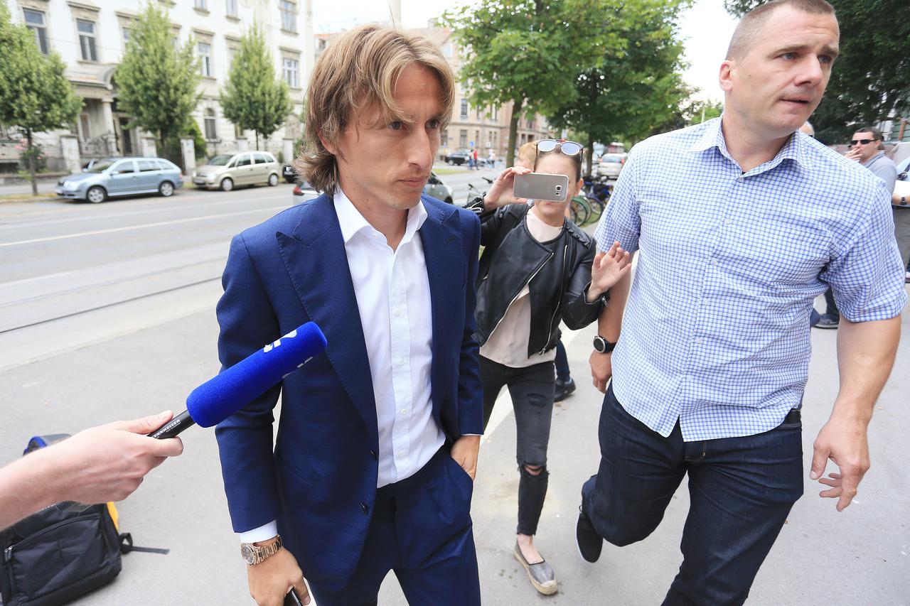 Luka Modrić na suđenju Mamićima